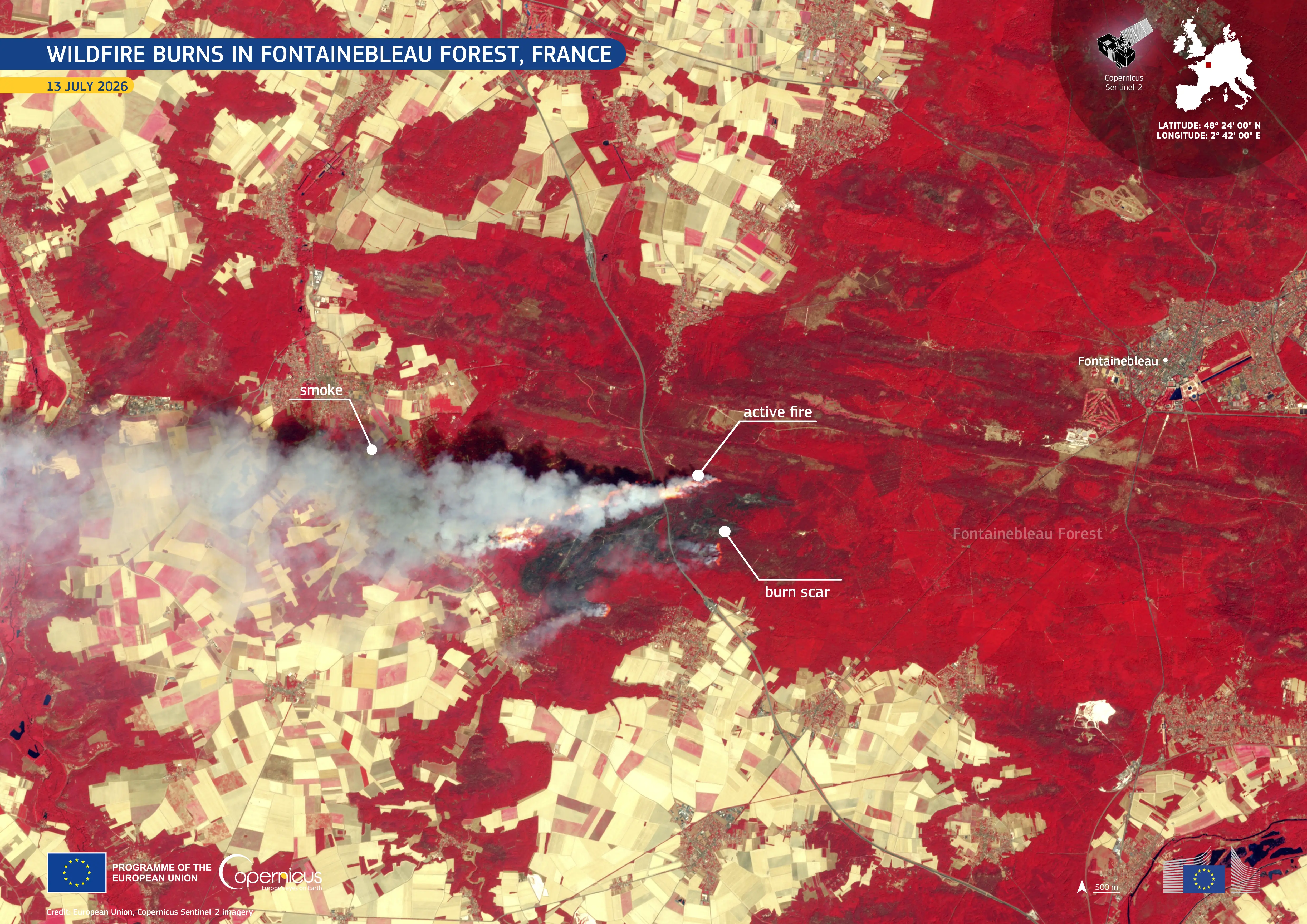 Fontainebleau Forest Fire (2026)